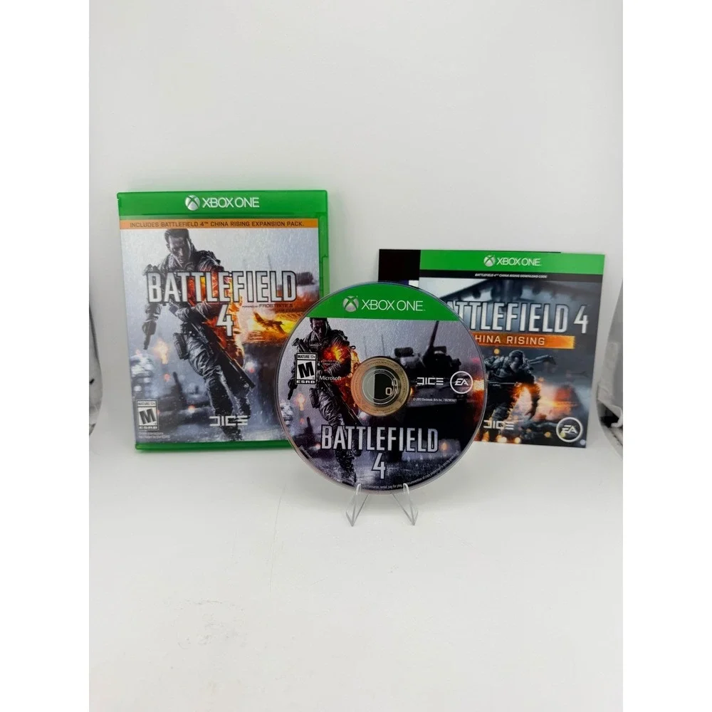 Battlefield 4 Xbox One EA DICE First Person Shooter Video Game with Case